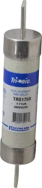 Ferraz Shawmut - 600 VAC/VDC, 175 Amp, Time Delay General Purpose Fuse - Clip Mount, 9-5/8" OAL, 100 at DC, 200 at AC kA Rating, 1-13/16" Diam - All Tool & Supply