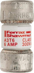 Ferraz Shawmut - 160 VDC, 300 VAC, 6 Amp, Fast-Acting General Purpose Fuse - Clip Mount, 7/8" OAL, 200 at AC, 50 at DC kA Rating, 13/32" Diam - All Tool & Supply