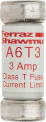 Ferraz Shawmut - 300 VDC, 600 VAC, 3 Amp, Fast-Acting General Purpose Fuse - Clip Mount, 1-1/2" OAL, 100 at DC, 200 at AC kA Rating, 9/16" Diam - All Tool & Supply