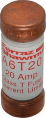 Ferraz Shawmut - 300 VDC, 600 VAC, 20 Amp, Fast-Acting General Purpose Fuse - Clip Mount, 1-1/2" OAL, 100 at DC, 200 at AC kA Rating, 9/16" Diam - All Tool & Supply