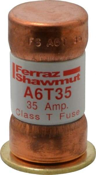 Ferraz Shawmut - 300 VDC, 600 VAC, 35 Amp, Fast-Acting General Purpose Fuse - Clip Mount, 1-9/16" OAL, 100 at DC, 200 at AC kA Rating, 13/16" Diam - All Tool & Supply