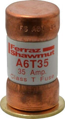 Ferraz Shawmut - 300 VDC, 600 VAC, 35 Amp, Fast-Acting General Purpose Fuse - Clip Mount, 1-9/16" OAL, 100 at DC, 200 at AC kA Rating, 13/16" Diam - All Tool & Supply