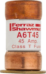 Ferraz Shawmut - 300 VDC, 600 VAC, 45 Amp, Fast-Acting General Purpose Fuse - Clip Mount, 1-9/16" OAL, 100 at DC, 200 at AC kA Rating, 13/16" Diam - All Tool & Supply