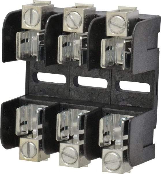 Ferraz Shawmut - 3 Pole, 250 VAC/VDC, 30 Amp, Screw Mount Fuse Block - 3 Inch Long x 3 Inch Wide x 1.38 Inch High Block - All Tool & Supply