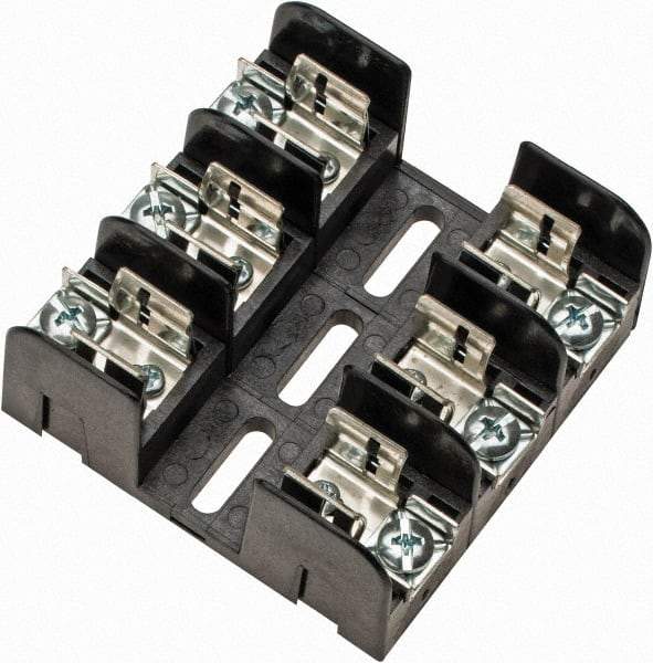 Ferraz Shawmut - 3 Pole, 250 VAC/VDC, 30 Amp, Screw Mount Fuse Block - 3 Inch Long x 3 Inch Wide x 1.38 Inch High Block - All Tool & Supply