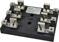 Ferraz Shawmut - 3 Pole, 6 to 2/0 AWG, 600 VAC/VDC, 100 Amp, Screw Mount Fuse Block - 4 Inch Long x 4.65 Inch Wide x 2.21 Inch High Block - All Tool & Supply