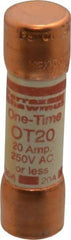 Ferraz Shawmut - 250 VAC/VDC, 20 Amp, Fast-Acting General Purpose Fuse - Clip Mount, 50.8mm OAL, 20 at DC, 50 at AC kA Rating, 9/16" Diam - All Tool & Supply