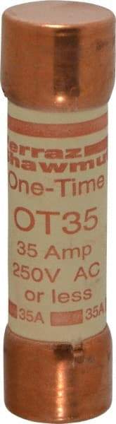 Ferraz Shawmut - 250 VAC/VDC, 35 Amp, Fast-Acting General Purpose Fuse - Clip Mount, 76.2mm OAL, 20 at DC, 50 at AC kA Rating, 13/16" Diam - All Tool & Supply