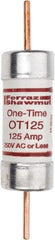 Ferraz Shawmut - 250 VAC/VDC, 125 Amp, Fast-Acting General Purpose Fuse - Clip Mount, 7-1/8" OAL, 20 at DC, 50 at AC kA Rating, 1-9/16" Diam - All Tool & Supply