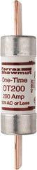 Ferraz Shawmut - 250 VAC/VDC, 200 Amp, Fast-Acting General Purpose Fuse - Clip Mount, 7-1/8" OAL, 20 at DC, 50 at AC kA Rating, 1-9/16" Diam - All Tool & Supply