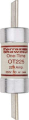 Ferraz Shawmut - 250 VAC/VDC, 225 Amp, Fast-Acting General Purpose Fuse - Clip Mount, 8-5/8" OAL, 20 at DC, 50 at AC kA Rating, 2-1/16" Diam - All Tool & Supply