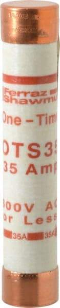 Ferraz Shawmut - 300 VDC, 600 VAC, 35 Amp, Fast-Acting General Purpose Fuse - Clip Mount, 5-1/2" OAL, 20 at DC, 50 at AC kA Rating, 1-1/16" Diam - All Tool & Supply