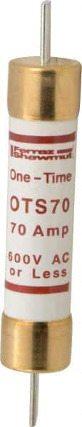 Ferraz Shawmut - 300 VDC, 600 VAC, 70 Amp, Fast-Acting General Purpose Fuse - Clip Mount, 7-7/8" OAL, 20 at DC, 50 at AC kA Rating, 1-5/16" Diam - All Tool & Supply