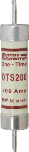 Ferraz Shawmut - 300 VDC, 600 VAC, 200 Amp, Fast-Acting General Purpose Fuse - Clip Mount, 9-5/8" OAL, 20 at DC, 50 at AC kA Rating, 1-13/16" Diam - All Tool & Supply