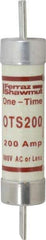 Ferraz Shawmut - 300 VDC, 600 VAC, 200 Amp, Fast-Acting General Purpose Fuse - Clip Mount, 9-5/8" OAL, 20 at DC, 50 at AC kA Rating, 1-13/16" Diam - All Tool & Supply