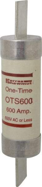 Ferraz Shawmut - 300 VDC, 600 VAC, 600 Amp, Fast-Acting General Purpose Fuse - Clip Mount, 13-3/8" OAL, 20 at DC, 50 at AC kA Rating, 3-1/8" Diam - All Tool & Supply