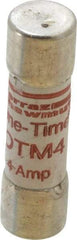 Ferraz Shawmut - 250 VAC, 4 Amp, Fast-Acting General Purpose Fuse - Clip Mount, 1-1/2" OAL, 10 at AC kA Rating, 13/32" Diam - All Tool & Supply