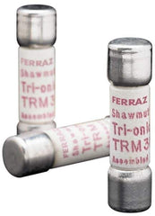 Ferraz Shawmut - 250 VAC, 0.3 Amp, Time Delay General Purpose Fuse - Clip Mount, 1-1/2" OAL, 10 at AC kA Rating, 13/32" Diam - All Tool & Supply