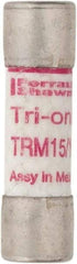 Ferraz Shawmut - 250 VAC, 0.15 Amp, Time Delay General Purpose Fuse - Clip Mount, 1-1/2" OAL, 10 at AC kA Rating, 13/32" Diam - All Tool & Supply