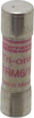 Ferraz Shawmut - 250 VAC, 0.6 Amp, Time Delay General Purpose Fuse - Clip Mount, 1-1/2" OAL, 10 at AC kA Rating, 13/32" Diam - All Tool & Supply