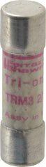 Ferraz Shawmut - 250 VAC, 3.2 Amp, Time Delay General Purpose Fuse - Clip Mount, 1-1/2" OAL, 10 at AC kA Rating, 13/32" Diam - All Tool & Supply