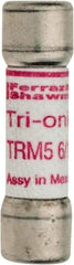 Ferraz Shawmut - 250 VAC, 5.6 Amp, Time Delay General Purpose Fuse - Clip Mount, 1-1/2" OAL, 10 at AC kA Rating, 13/32" Diam - All Tool & Supply