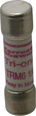 Ferraz Shawmut - 250 VAC, 6.25 Amp, Time Delay General Purpose Fuse - Clip Mount, 1-1/2" OAL, 10 at AC kA Rating, 13/32" Diam - All Tool & Supply