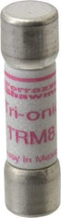 Ferraz Shawmut - 250 VAC, 8 Amp, Time Delay General Purpose Fuse - Clip Mount, 1-1/2" OAL, 10 at AC kA Rating, 13/32" Diam - All Tool & Supply