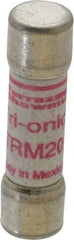 Ferraz Shawmut - 250 VAC, 20 Amp, Time Delay General Purpose Fuse - Clip Mount, 1-1/2" OAL, 10 at AC kA Rating, 13/32" Diam - All Tool & Supply