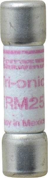 Ferraz Shawmut - 250 VAC, 25 Amp, Time Delay Midget Fuse - Clip Mount, 1-1/2" OAL, 10 at AC kA Rating, 13/32" Diam - All Tool & Supply