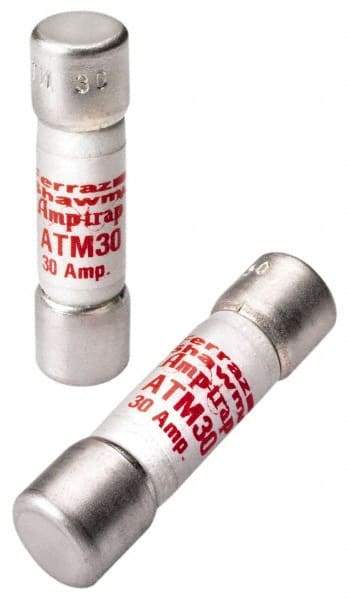 Ferraz Shawmut - 600 VAC/VDC, 0.13 Amp, Fast-Acting General Purpose Fuse - Clip Mount, 1-1/2" OAL, 100 at AC/DC kA Rating, 13/32" Diam - All Tool & Supply