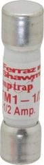 Ferraz Shawmut - 600 VAC/VDC, 1.5 Amp, Fast-Acting General Purpose Fuse - Clip Mount, 1-1/2" OAL, 100 at AC/DC kA Rating, 13/32" Diam - All Tool & Supply