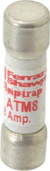 Ferraz Shawmut - 600 VAC/VDC, 8 Amp, Fast-Acting General Purpose Fuse - Clip Mount, 1-1/2" OAL, 100 at AC/DC kA Rating, 13/32" Diam - All Tool & Supply