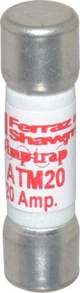 Ferraz Shawmut - 600 VAC/VDC, 20 Amp, Fast-Acting General Purpose Fuse - Clip Mount, 1-1/2" OAL, 100 at AC/DC kA Rating, 13/32" Diam - All Tool & Supply