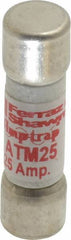 Ferraz Shawmut - 600 VAC/VDC, 25 Amp, Fast-Acting General Purpose Fuse - Clip Mount, 1-1/2" OAL, 100 at AC/DC kA Rating, 13/32" Diam - All Tool & Supply