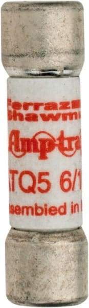 Ferraz Shawmut - 500 VAC, 5.6 Amp, Time Delay General Purpose Fuse - Clip Mount, 1-1/2" OAL, 10 at AC kA Rating, 13/32" Diam - All Tool & Supply