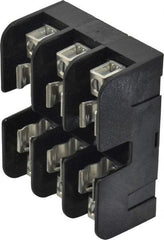 Ferraz Shawmut - 3 Pole, 14 to 6 AWG, 600 VAC/VDC, 30 Amp, DIN Rail Mount, Screw Mount Fuse Block - 13/32 Inch Diameter x 1-1/2 Inch Fuse Length, 3.04 Inch Long x 2.35 Inch Wide x 1.31 Inch High Block - All Tool & Supply