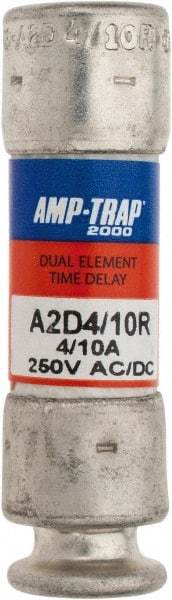 Ferraz Shawmut - 250 VAC/VDC, 0.4 Amp, Time Delay General Purpose Fuse - Clip Mount, 51mm OAL, 100 at DC, 200 at AC kA Rating, 9/16" Diam - All Tool & Supply