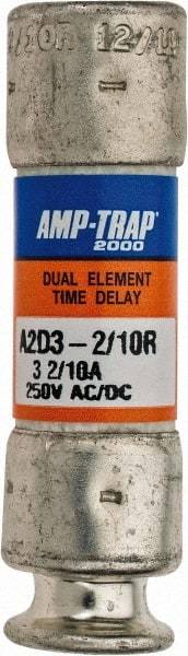 Ferraz Shawmut - 250 VAC/VDC, 3.2 Amp, Time Delay General Purpose Fuse - Clip Mount, 51mm OAL, 100 at DC, 200 at AC kA Rating, 9/16" Diam - All Tool & Supply