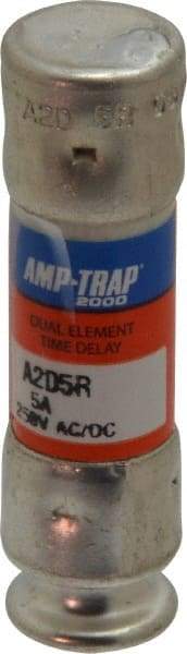 Ferraz Shawmut - 250 VAC/VDC, 5 Amp, Time Delay General Purpose Fuse - Clip Mount, 51mm OAL, 100 at DC, 200 at AC kA Rating, 9/16" Diam - All Tool & Supply