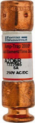 Ferraz Shawmut - 250 VAC/VDC, 6 Amp, Time Delay General Purpose Fuse - Clip Mount, 51mm OAL, 100 at DC, 200 at AC kA Rating, 9/16" Diam - All Tool & Supply