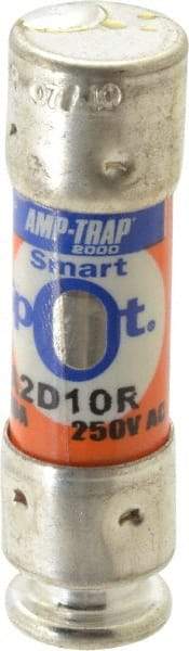 Ferraz Shawmut - 250 VAC/VDC, 10 Amp, Time Delay General Purpose Fuse - Clip Mount, 51mm OAL, 100 at DC, 200 at AC kA Rating, 9/16" Diam - All Tool & Supply