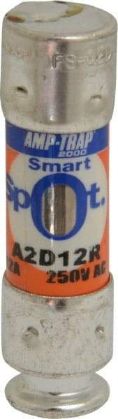 Ferraz Shawmut - 250 VAC/VDC, 12 Amp, Time Delay General Purpose Fuse - Clip Mount, 51mm OAL, 100 at DC, 200 at AC kA Rating, 9/16" Diam - All Tool & Supply