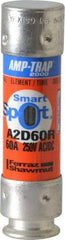 Ferraz Shawmut - 250 VAC/VDC, 60 Amp, Time Delay General Purpose Fuse - Clip Mount, 76mm OAL, 100 at DC, 200 at AC kA Rating, 13/16" Diam - All Tool & Supply