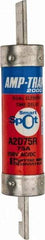 Ferraz Shawmut - 250 VAC/VDC, 75 Amp, Time Delay General Purpose Fuse - Clip Mount, 5-7/8" OAL, 100 at DC, 200 at AC kA Rating, 1-1/16" Diam - All Tool & Supply