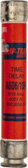 Ferraz Shawmut - 600 VAC/VDC, 0.6 Amp, Time Delay General Purpose Fuse - Clip Mount, 127mm OAL, 100 at DC, 200 at AC kA Rating, 13/16" Diam - All Tool & Supply