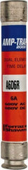 Ferraz Shawmut - 600 VAC/VDC, 6 Amp, Time Delay General Purpose Fuse - Clip Mount, 127mm OAL, 100 at DC, 200 at AC kA Rating, 13/16" Diam - All Tool & Supply