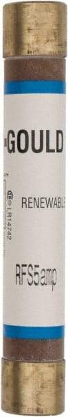 Ferraz Shawmut - 600 VAC, 5 Amp, Fast-Acting Renewable Fuse - Clip Mount, 127mm OAL, 10 at AC kA Rating, 13/16" Diam - All Tool & Supply