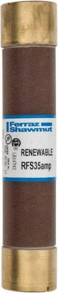 Ferraz Shawmut - 600 VAC, 35 Amp, Fast-Acting Renewable Fuse - Clip Mount, 5-1/2" OAL, 10 at AC kA Rating, 1-1/16" Diam - All Tool & Supply