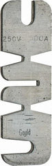 Ferraz Shawmut - 250 VAC, 500 Amp, Fast-Acting Renewable Fuse - Fuse Holder Mount, 10-3/8" OAL, 10 at AC kA Rating, 2-9/16" Diam - All Tool & Supply